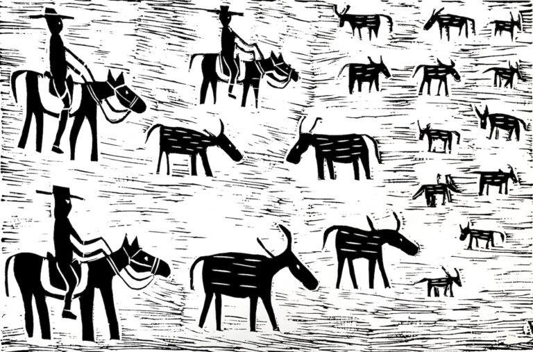Cattle Mustering - Print - Jill Daniels