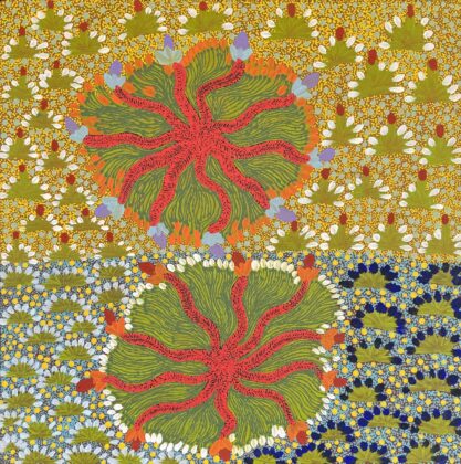 Bush Flowers - Painting - Taralyn Morton Pitjara