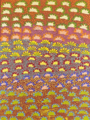 Bush Flowers - Painting - Taralyn Morton Pitjara