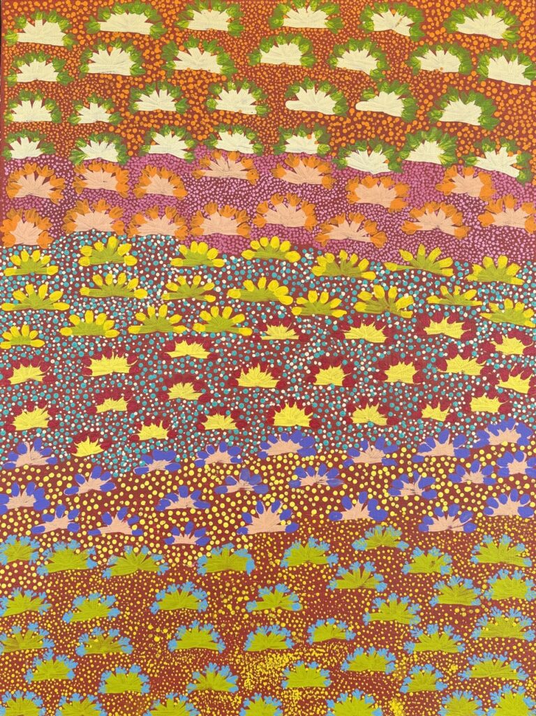 Bush Flowers - Painting - Taralyn Morton Pitjara