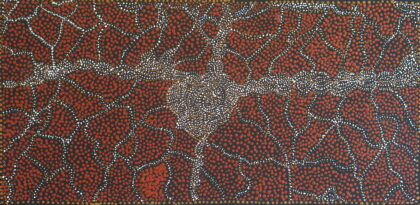 Ntang Native Seeds - Painting - Barbara Ngwarraye Long