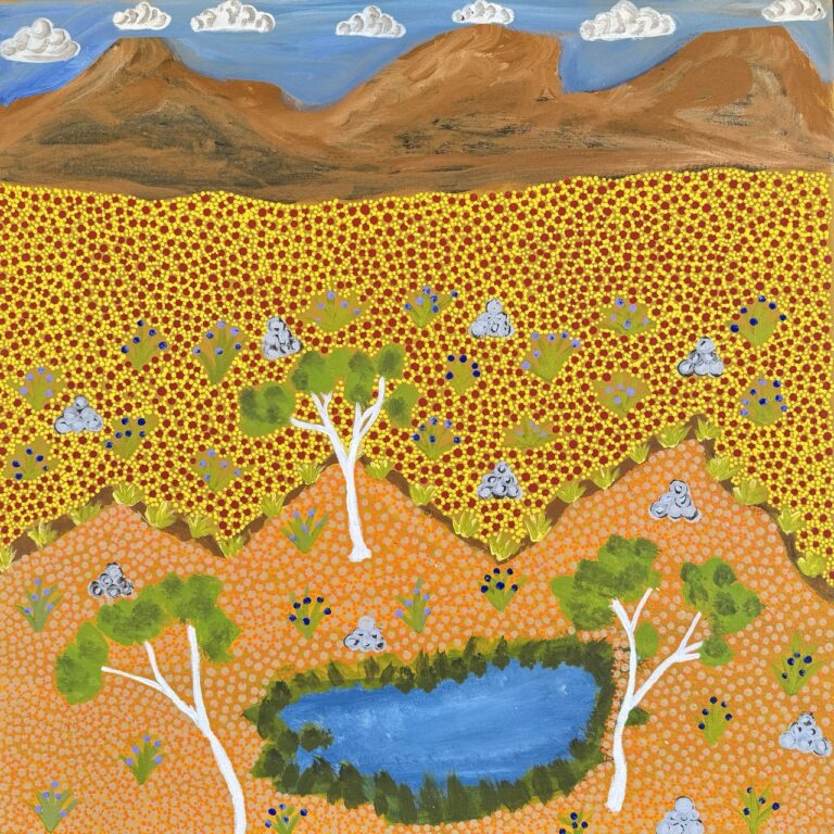 View Of Country - Painting - Teleisha Ross