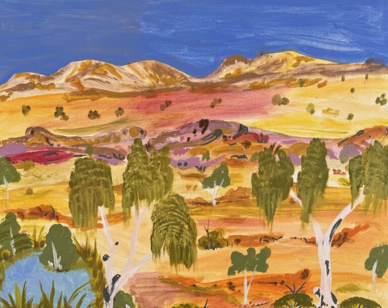 My Grandmothers Country-Elizabeth Ngwarra Bonney - Painting - Elizabeth Ngwarraye  Bonney