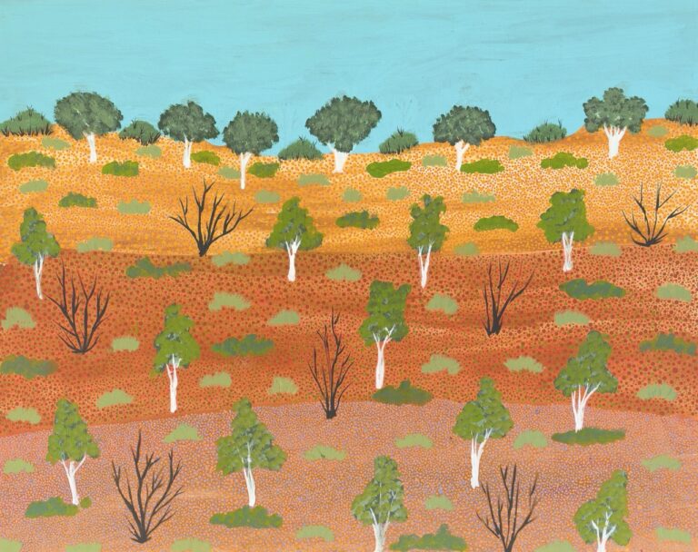 Alec Pula Lewis - View of Country - Painting - Alec  Pula Lewis