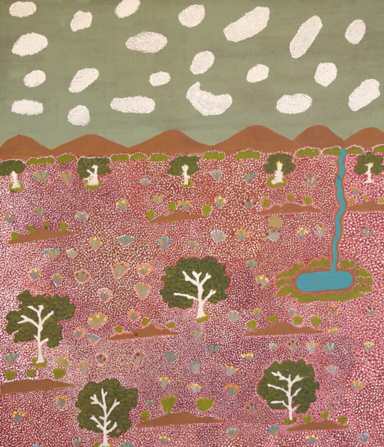 Susan Ngwarraye Philomac - Spring Creek - Painting - Susan  Ngwarraye Philomac