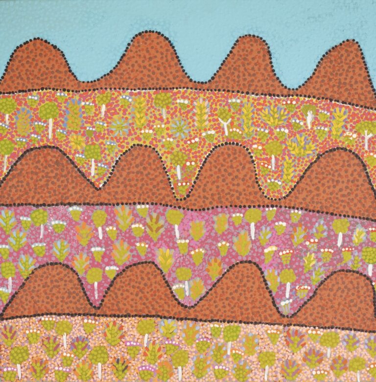 My Country after Apangw (Big Rain) - Painting - Desma Ngwarraye Turner