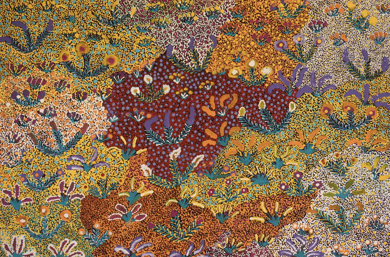 Sandra Pula Teece - Bush Medicine Plants - Painting - Sandra Pula Teece