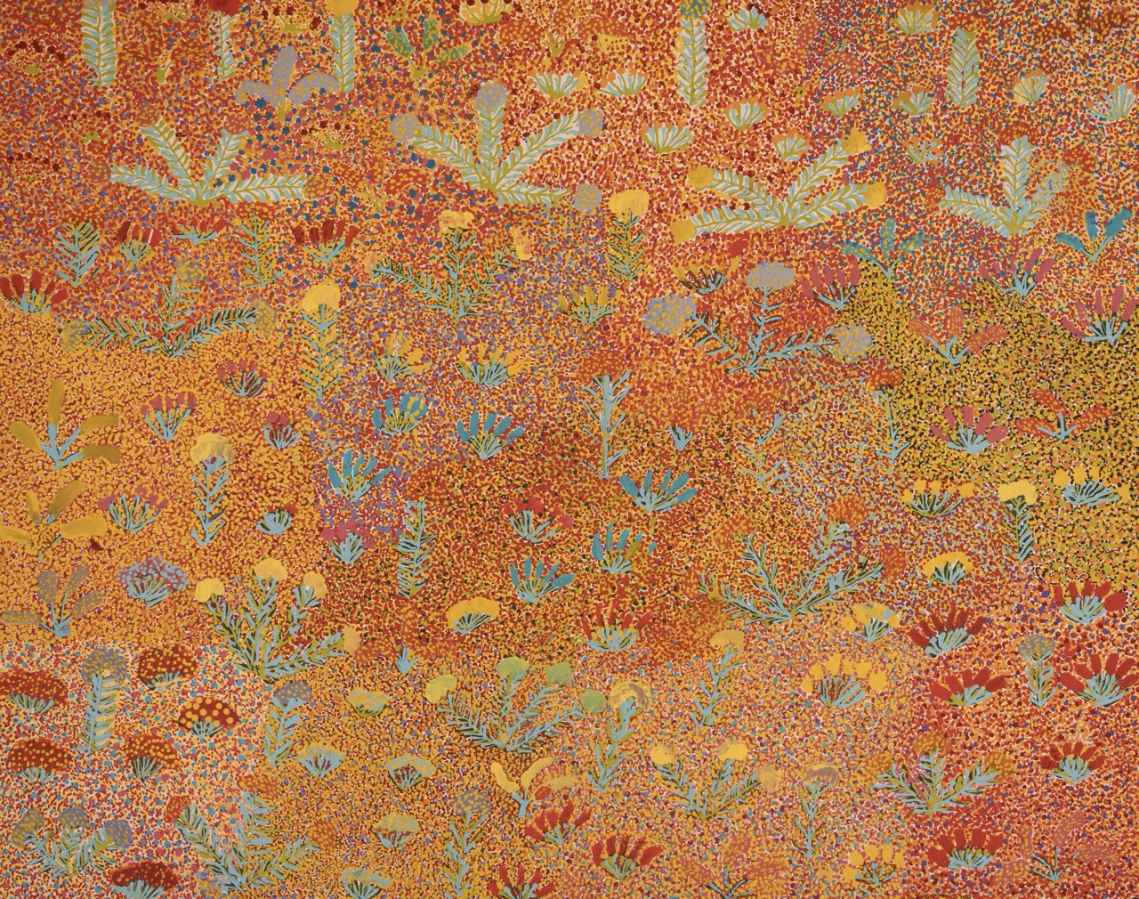Sandra Pula Teece - Bush Medicine Plants - Painting - Sandra Pula Teece