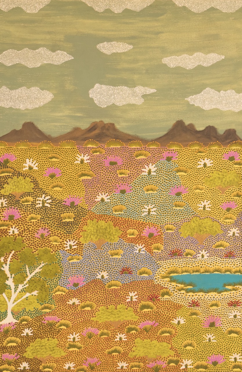 Valerie Kemarre Lewis - My Mothers Country - Painting - Valerie Kemarre Lewis