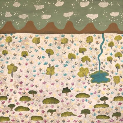 Susan Ngwarraye Philomac - Spring Creek - Painting - Susan  Ngwarraye Philomac