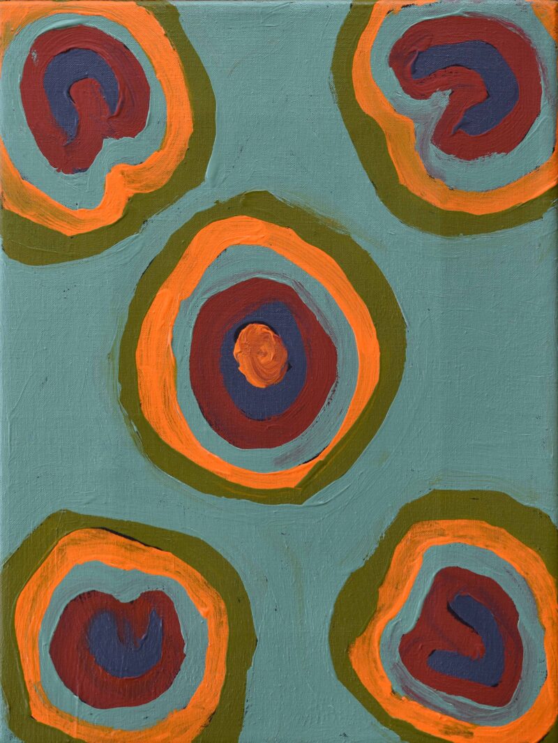 Bush Mushroom Dreaming - Puluntarri - Painting - Biddy Timms