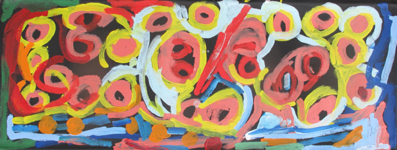 Vaughan Springs Pikiliyi Jukurrpa - Painting - Sonya Napaljarri Cooke