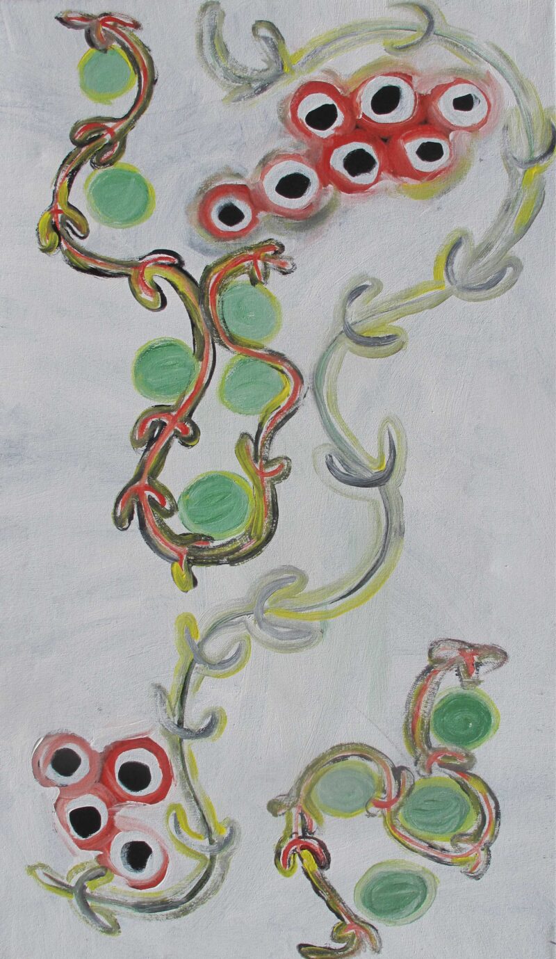 Bush Tomato Dreaming - Ngayaki Jukurrpa - Painting - Ursula Napangardi Marks