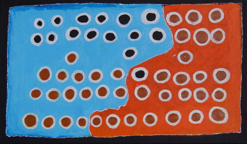 Bush Onion Dreaming - Janmarda Jukurrpa - Painting - Felisha Napurrurla Simon