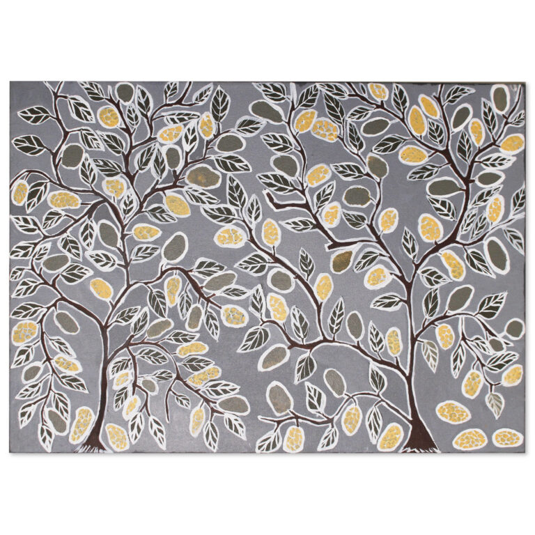 Burukpili (Cheese fruit) - Painting On Canvas - Dorothy Dhulparrarrawuy Marrawungu