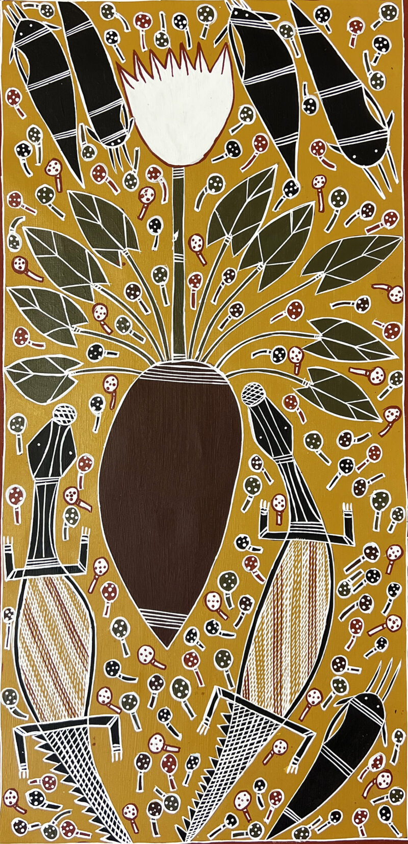Raypiny Dhawu (Fresh Water Story) - Painting - Evonne Gayuwrri