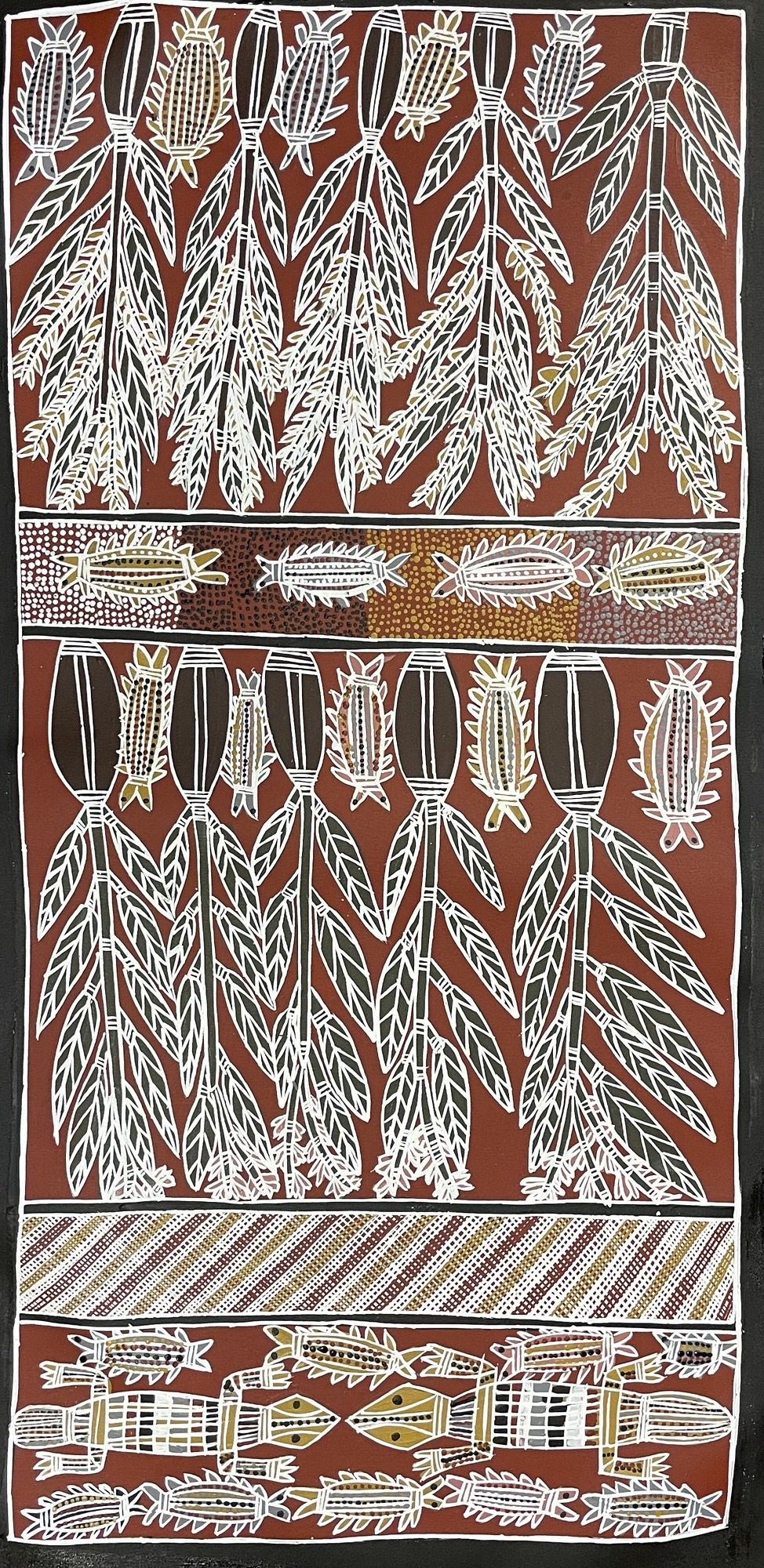 Ritjano (bush carrot) - Painting - Joy  Burruna