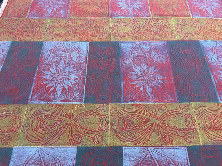 Wayuk - Lino Print Fabric -