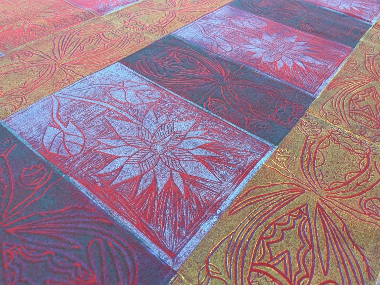 Wayuk - Lino Print Fabric -
