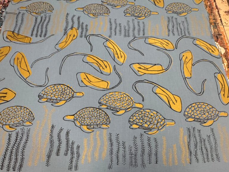 Mabbúlarr (Calm Still Water) - Screen Print Cotton/line - Josephine  James