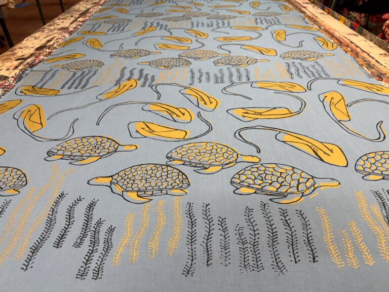 Mabbúlarr (Calm Still Water) - Screen Print Cotton/line - Josephine  James