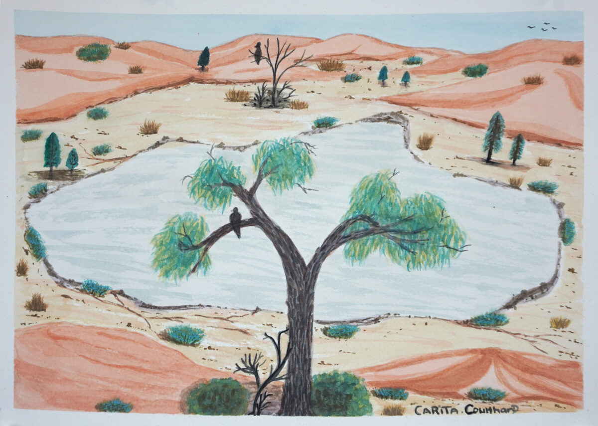 Claypans towards Uluru - Emerging Artists - Carita  Coulthard